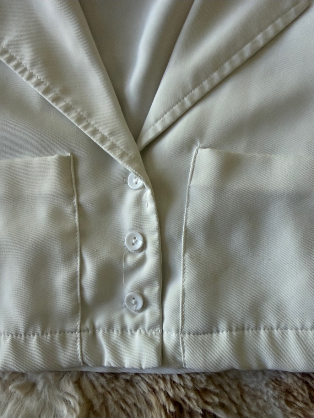 Cropped Button Front Top - Picture 2 of 4